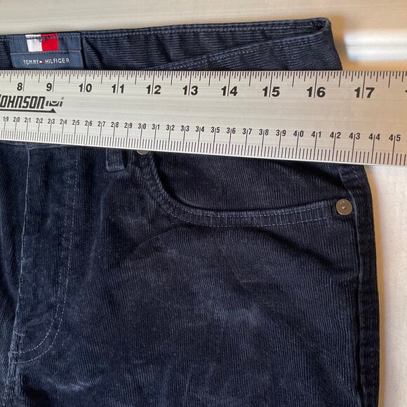 Tommy Hilfiger Men Pants Size 32/34 Blue Mid Rise Stretch Slim Straight Modern - Picture 2 of 11